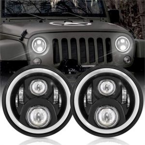 7-calowe reflektory LED do Jeepa Wranglera JK 2007-2017