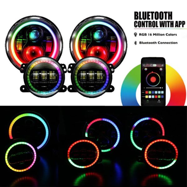 7-calowy reflektor LED Multi-Color Chasing Light