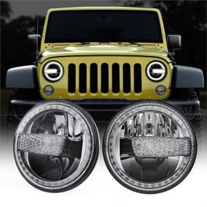 7-calowe reflektory LED do 07-17 Jeep Wrangler Wrangler Nieograniczony motocykl DOT E-mark Sprawdzone reflektory