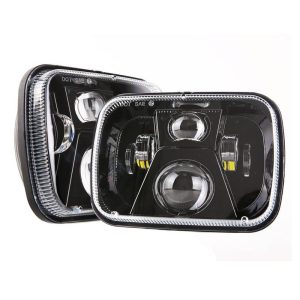 Reflektor samochodowy Akcesoria samochodowe 5x7 Hi Low Beam Square Led Dla Wrangler Prostokąt Led Wymiana światła Uniwersalny