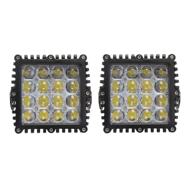 Zatwierdzony znakiem E 48-punktowa lampa robocza LED Spot / flood flood Square Square Lampa robocza do jazdy w terenie