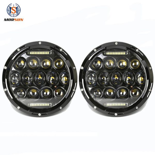 Plaster miodu 7-calowe lampy LED do Jeep JK Wrangler z Hi Lo Beam i Drl