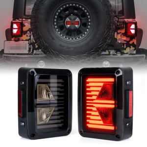 Hamulec tylnych świateł dymu LED Tail dla Jeep Wrangler JK Tail Light Arrow Shape