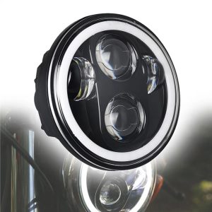 Morsun 40w 5 3/4 calowy projektor LED do reflektorów motocyklowych Harley Davidson Czarny chrom