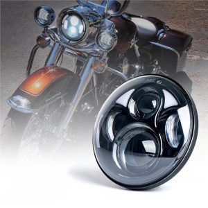 Morsun 5.75inch Okrągłe reflektory Dla Harley Davidson 12v 24v H4 Reflektor