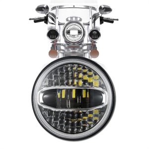 Morsun 7-calowy motocykl reflektor led z halo dla Jeep Wrangler JK Royal Enfield