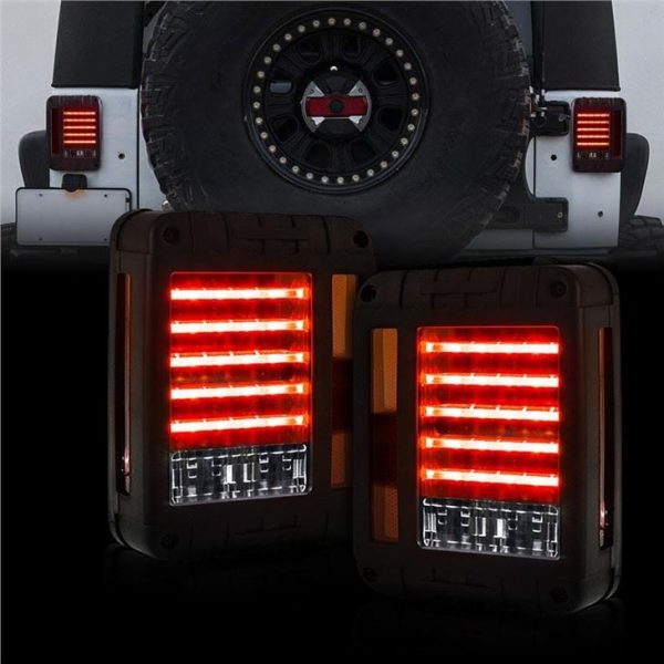 Lampa cofania samochodu Morsun na lata 2007-2017 Jeep Wrangler JK czerwone żółte światło stopu