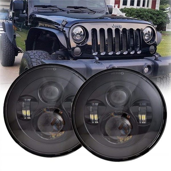 Okrągły projektor ledowy Morsun High Low Beam do 07-15 Jeep Wrangler JK 2 Door