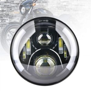 Morsun okrągły reflektor LED z kierunkowskazem DRL dla Jeep Wrangler JK CJ TJ Triumph Bonneville