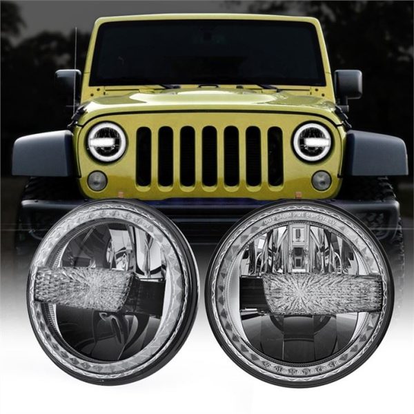 Morsun Unique Design Okrągły Projektor Reflektorów Z Halo Dla Jeep Wrangler Jk