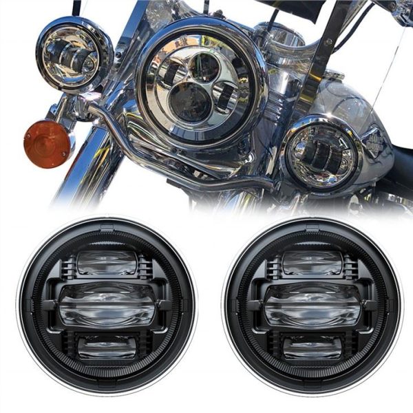 Morsun Motorcycle Auto Lighting System 4.5 Cal Led Montaż świateł przeciwmgielnych dla Harley Electra Glide Ultra Classic