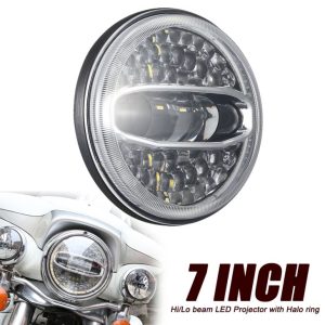 Nowy 7-calowy reflektor LED do projektora do motocykla Harley Davidson 108W Led