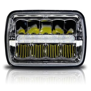 Prostokątny reflektor LED H4 5x7 '' do ciężarówki Jeep